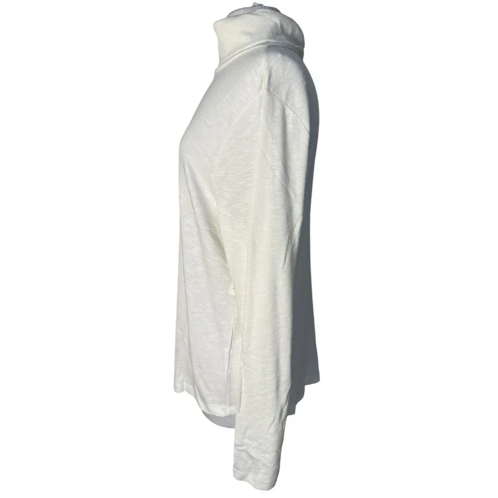 GAP Womens Essential Rib Off White Turtleneck Pullover Long Sleeve Top XXL - Picture 4 of 8